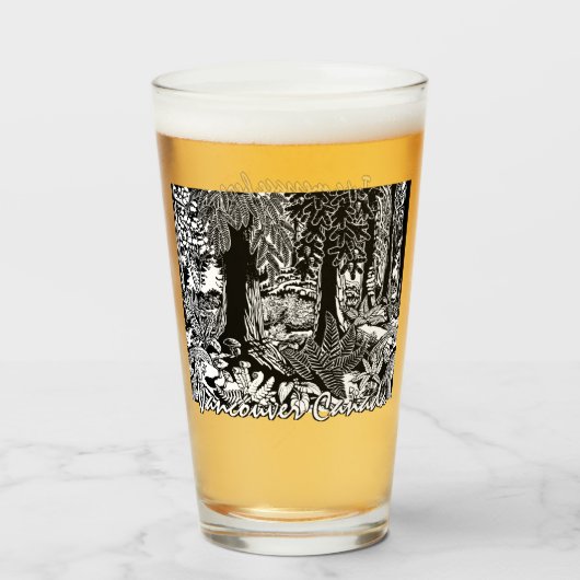 Vancouver Glass Stanley Park Landscape Art Glasses Glas (Voorkant gevuld)