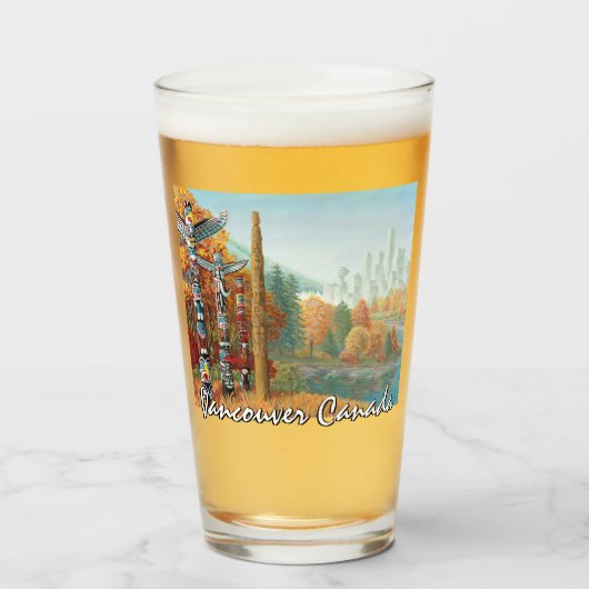 Vancouver Glass Vancouver Souvenir Glassen Glas (Voorkant gevuld)