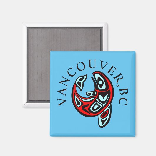 Vancouver Haida Orca Totem Tattoo Killer Whale Magneet (Voorkant / Achterkant)