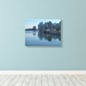 Vancouver Harbour Art Print Seascape Art Canvas (Insitu (Houten vloer))