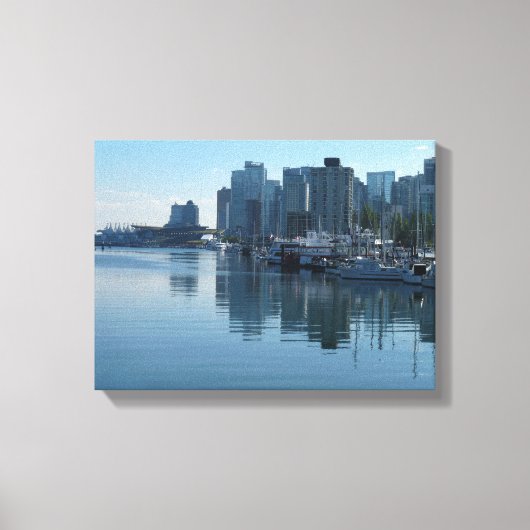 Vancouver Harbour Art Print Seascape Art Canvas (Voorkant)