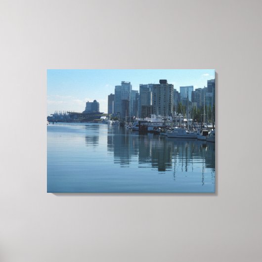 Vancouver Harbour Art Print Seascape Art Canvas (Voorkant)