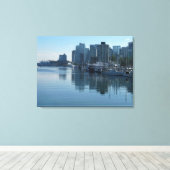 Vancouver Harbour Art Print Seascape Art Canvas (Insitu (Houten vloer))
