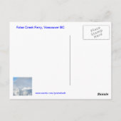 Vancouver in april Briefkaart (Achterkant)