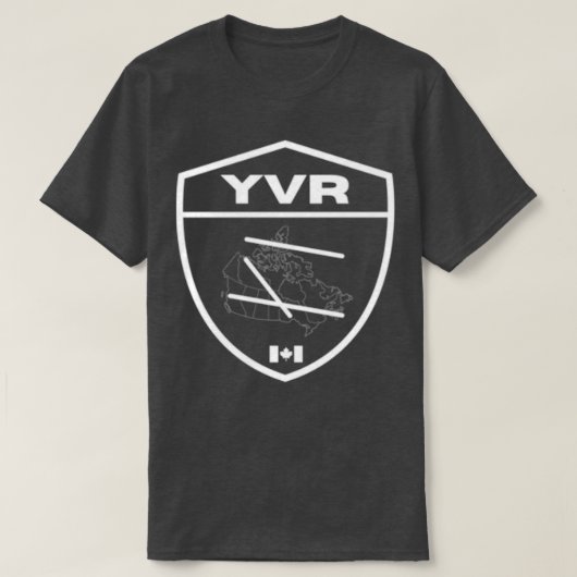 Vancouver International Airport YVR Crest  T-shirt (Design voorkant)