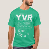 Vancouver International Airport YVR T-shirt (Voorkant)