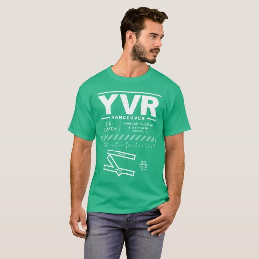 Vancouver International Airport YVR T-shirt (Voorkant volledig)