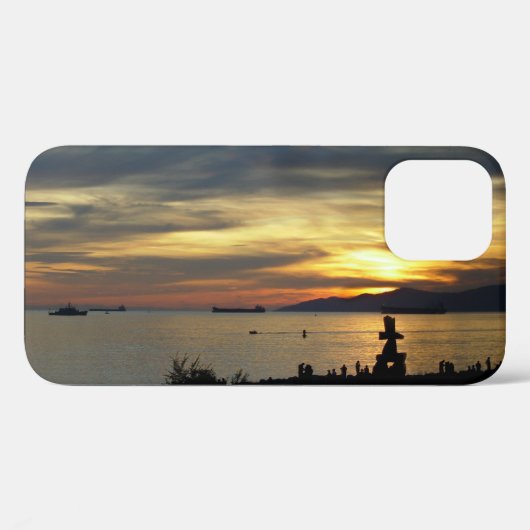 Vancouver iPhone Hoesje Vancouver Zonsondergang Ph (Achterkant (horizontaal))