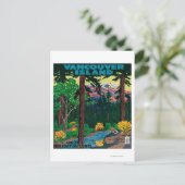 Vancouver Island Adverteren Poster Briefkaart (Staand voorkant)