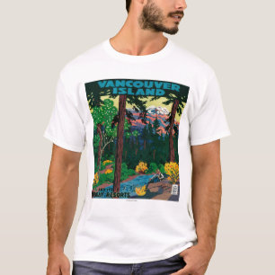 Vancouver Island Adverteren Poster T-shirt