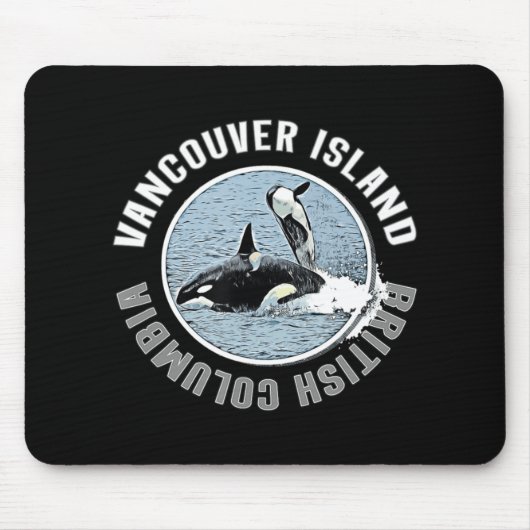 Vancouver Island BC Canada Orca Whales Adventure Muismat (Voorkant)