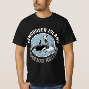 Vancouver Island BC Canada Orca Whales Adventure T-shirt