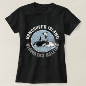 Vancouver Island BC Canada Orca Whales Adventure T-shirt (Design voorkant)