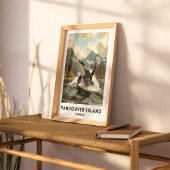 Vancouver Island Canada Reisposter Orca Poster