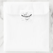 Vancouver Island Canada Walvissen Vierkante Sticker (Tas)