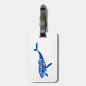 Vancouver Island Canada Whale Bagagelabel (Achterkant verticaal)