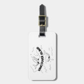 Vancouver Island Canada Whales Bagagelabel (Voorkant verticaal)