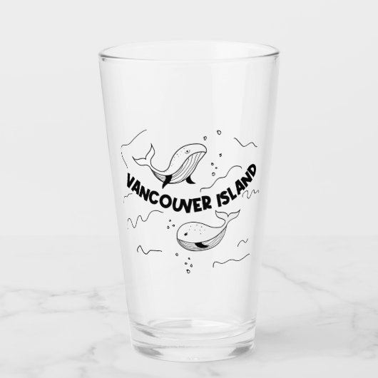 Vancouver Island Canada Whales Glas (Voorkant)
