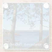 Vancouver Island Glazen Onderzetter (Achterkant)