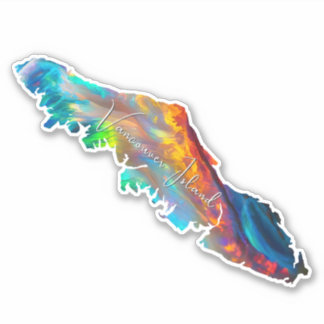 Vancouver Island Holografische Sticker Decal