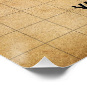 Vancouver Island  Kaart Eenvoudig Poster (Hoek)