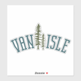 Vancouver Island Plaatsen West Coast Vinyl Sticker
