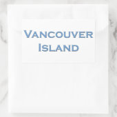 Vancouver Island Tekst Logo Rechthoekige Sticker (Tas)