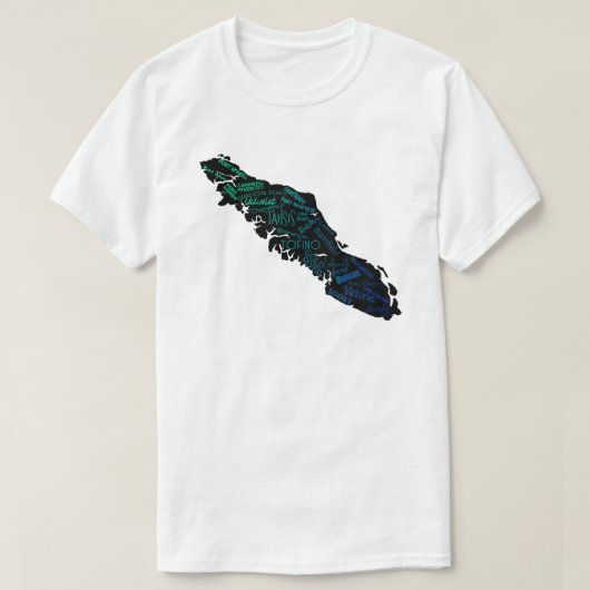 Vancouver Island West Coast Design T-shirt (Design voorkant)