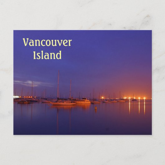 Vancouver Island-zeilboten in de marina bij de sch Briefkaart (Voorkant)