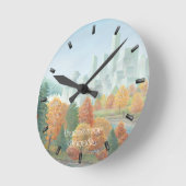 Vancouver-kast op maat van de Vancouver-wandklok Ronde Klok (Hoek)