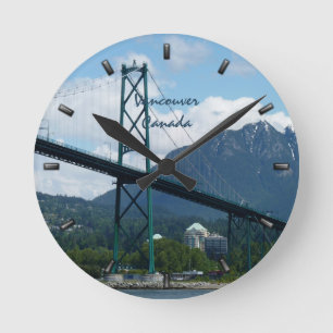 Vancouver-kast op maat van de Vancouver-wandklok Ronde Klok