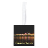 Vancouver-kerstornament, gepersonaliseerd Souvenir Kubus Ornament (Voorkant)
