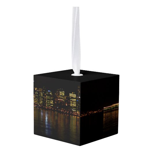 Vancouver-kerstornament, gepersonaliseerd Souvenir Kubus Ornament (Achter hoekig)