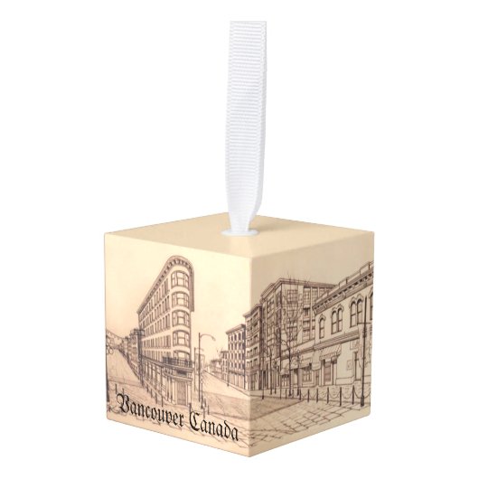 Vancouver-kerstornament, gepersonaliseerd Souvenir Ornament (Voorkant hoekig)