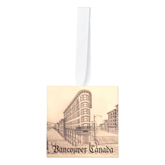 Vancouver-kerstornament, gepersonaliseerd Souvenir Ornament (Voorkant)