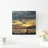 Vancouver-klok Aangepaste Vancouver-wandklok Vierkante Klok (Huis)