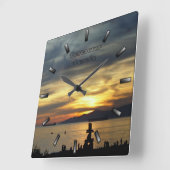 Vancouver-klok Aangepaste Vancouver-wandklok Vierkante Klok (Hoek)