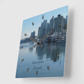 Vancouver-klok Aangepaste Vancouver-wandklok Vierkante Klok (Hoek)