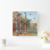 Vancouver-klok Aangepaste Vancouver-wandklok Vierkante Klok (Huis)