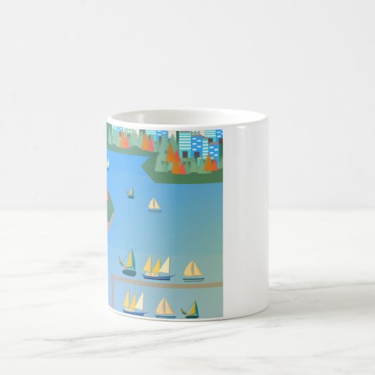 Vancouver landschap 2/4 koffiemok (Center)