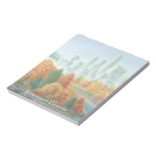 Vancouver-laptop - Aangepast Vancouver Souvenir Notitieblok (Linkerzijde)