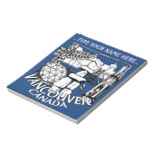 Vancouver-laptop - Aangepast Vancouver Souvenir Notitieblok (Linkerzijde)