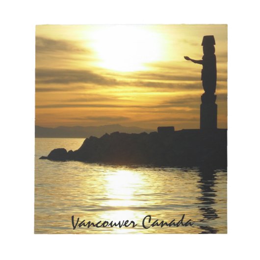 Vancouver-laptop - Aangepast Vancouver Souvenir Notitieblok (Voorkant)