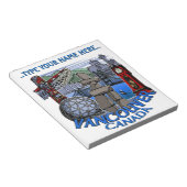 Vancouver-laptop - Aangepast Vancouver Souvenir Notitieblok (Schuin)