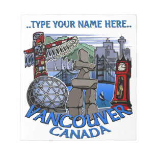 Vancouver-laptop - Aangepast Vancouver Souvenir Notitieblok