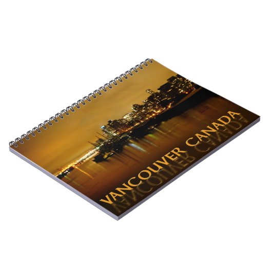Vancouver-laptop Vancouver Cityscape Souvenir Notitieboek (Linkerzijde)