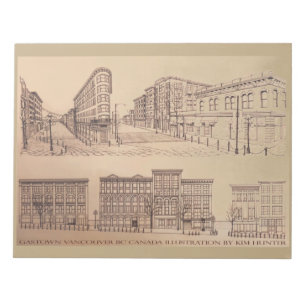 Vancouver-laptop Vancouver Gastown Art Souvenir Notitieblok