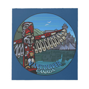 Vancouver-laptop Vancouver - standaard Art Souveni Notitieblok