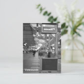Vancouver - Lege luchthaven, zwart-wit Briefkaart (Staand voorkant)