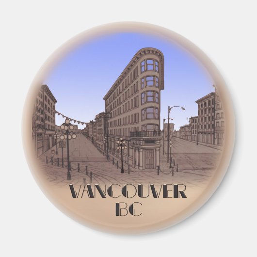 Vancouver Magnet Souvenir Magnet-Buttonnen en cade (Voorkant)